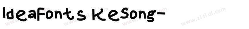 IdeaFonts KeSong字体转换